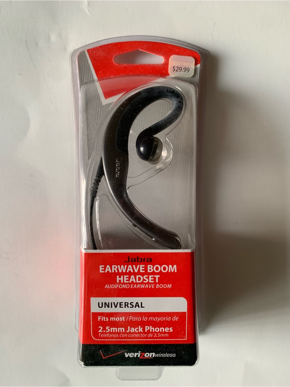 Jabra EarWave Boom Headset Verizon 2.5mm Jack Universal JABWAVCAE1 NEW